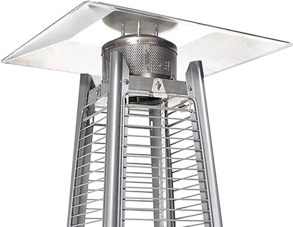 Riflettore riscaldante per serre - Copertura riscaldante - Riscaldamento efficiente - Alluminio non deformabile - 47 x 47 cm - Argento