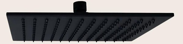 Soffione 25x25 doccia Smart quadro nero opaco