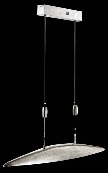 FISCHER & HONSEL Lampada LED a sospensione Shine colore regolabile SHINE, dimmerabile, Alluminio / Grigio / Zincato, Soggiorno / Sala da pranzo, Alluminio, Moderno