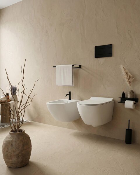 Sanitari sospesi salva spazio rimless Vetroceramica bianco Linea Zeta small