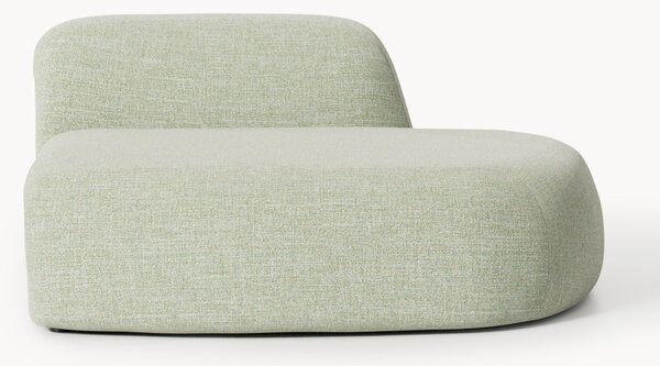 Chaise lounge in bouclé Wolke