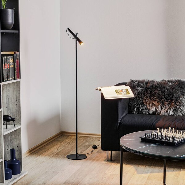 Foscarini Lampada da terra di design Magneto, Nero, Soggiorno / Sala da pranzo, Metallo, Design, Lampada da terra