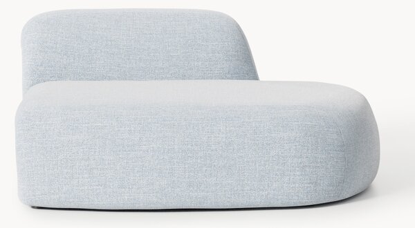 Chaise lounge in bouclé Wolke