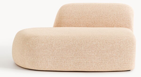 Chaise lounge in bouclé Wolke