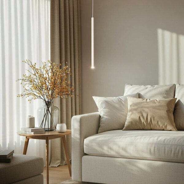 Lampada a sospensione Sopel 1 SIGMA, dimmerabile, Crema / Ambra, Soggiorno / Sala da pranzo, Metallo, Moderno, Lampada a sospensione