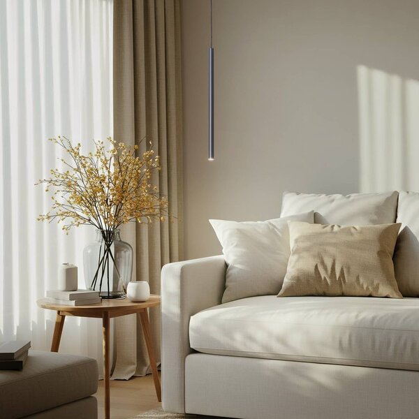 Lampada a sospensione Sopel 1 SIGMA, dimmerabile, Nero, Soggiorno / Sala da pranzo, Metallo, Moderno, Lampada a sospensione