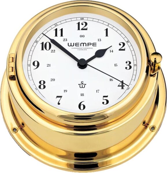 Wempe - CW310011 - Orologio da nave al quarzo - 150 mm - Ottone - Numeri arabi - BREMEN II