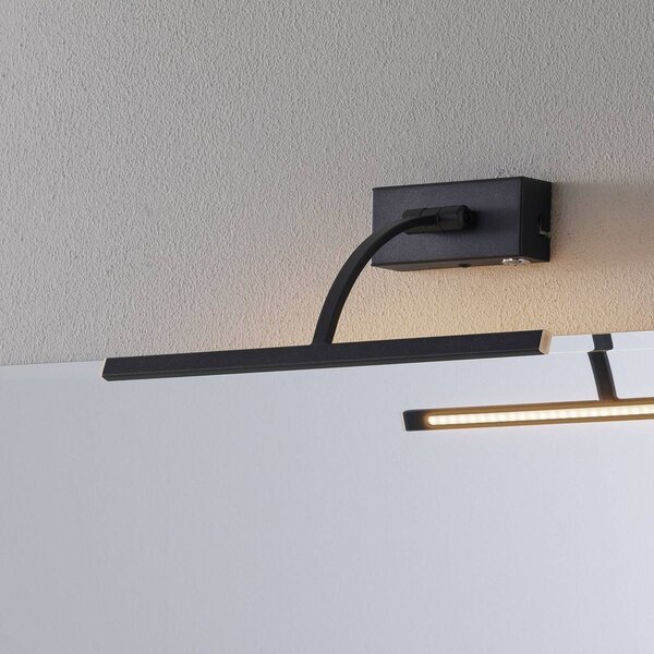 Freelight Applique LED Matisse, larga 34 cm, nero