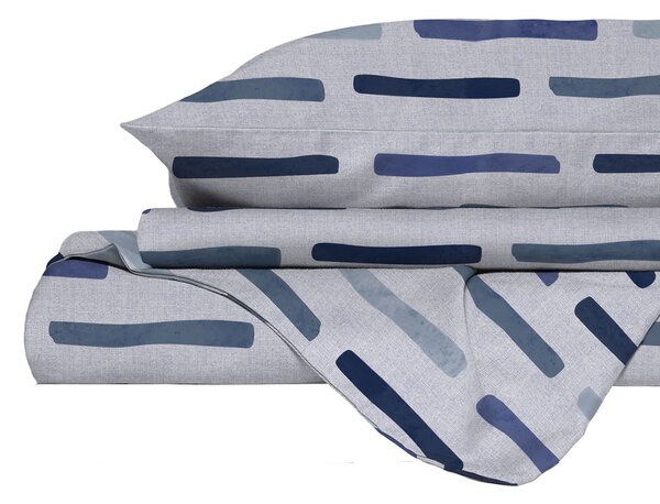 Copripiumino Karma Singolo con Federa in Poliestere Fun Blu