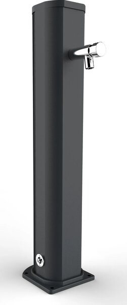 Fontana Lavapiedi da Giardino con Rubinetto Temporizzato Arkema Jolly Grigio Antracite