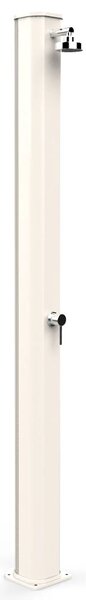 Doccia Solare da Giardino 40L Miscelatore Arkema Big Jolly Bianco Crema