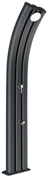 Doccia Solare da Giardino 75L Miscelatore e Lavapiedi Arkema Energy Pro Grigio Antracite