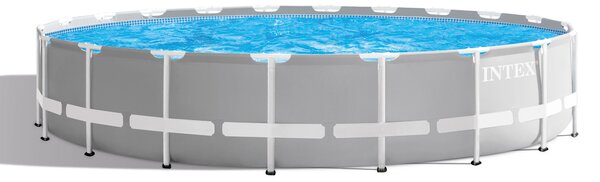Piscina "Prism Frame" Rotonda C/Telaio Portante C/Pompa Cm.610X132H. - capacità lt.32695 - peso kg.117,8 (26756)