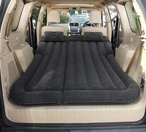 Materasso gonfiabile a forma di auto - Materasso gonfiabile per campeggio - Ideale per viaggi e campeggio - 4 sezioni gonfiabili - 175 x 135 cm