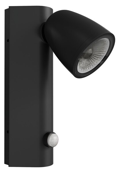 Applique da Esterno GU10 IP65 con Sensore Movimento AXIS - Nera