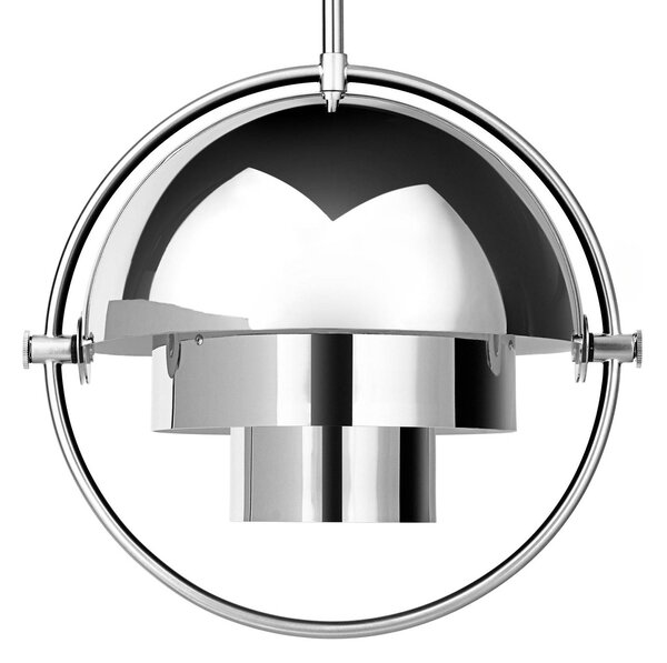 Gubi lampada a sospensione Lite, Ø 27 cm, cromo/cromo