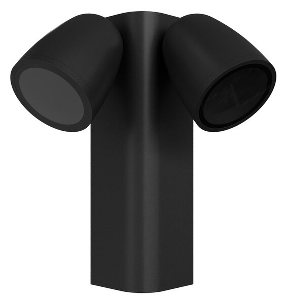 Applique da Esterno Orientabile IP65 2xGU10 serie AXIS - Nera
