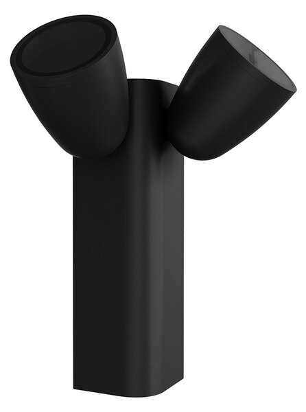 Applique da Esterno Orientabile IP65 2xGU10 serie AXIS - Nera