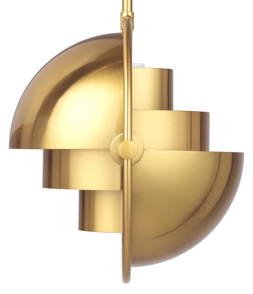 GUBI Lampada a sospensione Multi-Lite, dimmerabile, Ottone / Oro, Soggiorno / Sala da pranzo, Metallo, Design, Lampada a sospensione
