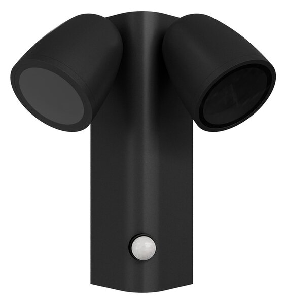 Applique da Esterno IP65 2xGU10 con Sensore movimento AXIS - Nera