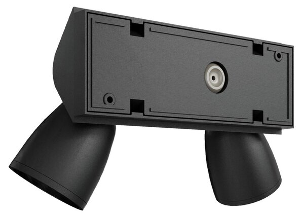 Applique da Esterno IP65 con 2 basi GU10 Serie AXIS - Nera