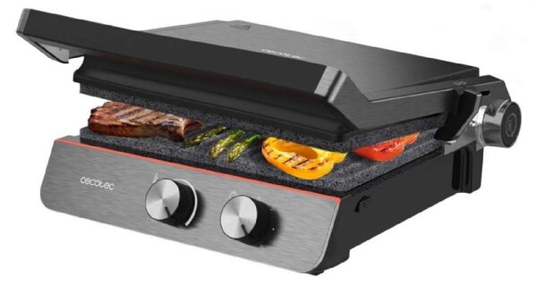 CECOTEC 08054 - Griglia elettrica Rock’nGrill Blaze Neon