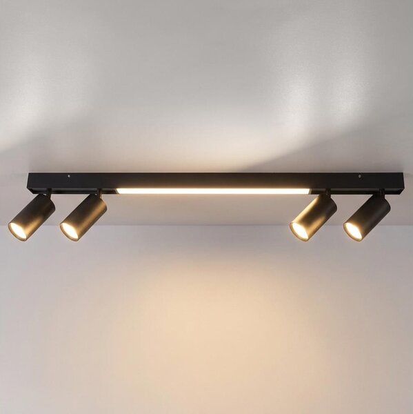 Brilagi - Faretto LED SELE 4xGU10/30W/230V + LED/25W nero