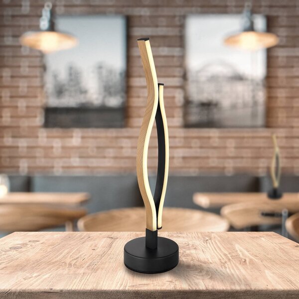 Globo Lampada da tavolo a LED Geronimo, Nero, Soggiorno / Sala da pranzo, Alluminio, Moderno, Lampada da tavolo LED
