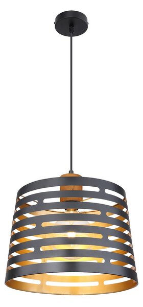 Globo Lampada a sospensione Ablona, dimmerabile, Nero, Soggiorno / Sala da pranzo, Metallo, Moderno, Lampada a sospensione