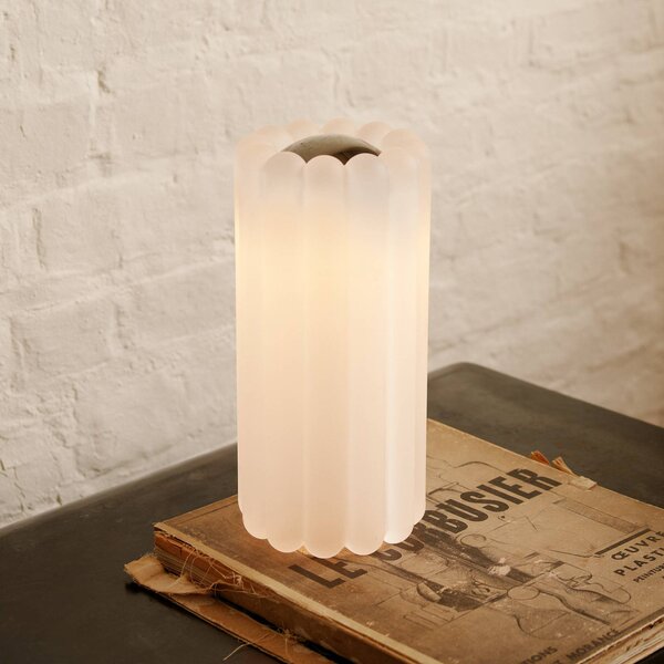 Tom Dixon Lampada da tavolo a LED Press, dimmerabile, Soggiorno / Sala da pranzo, Vetro, Design, Lampada da tavolo LED