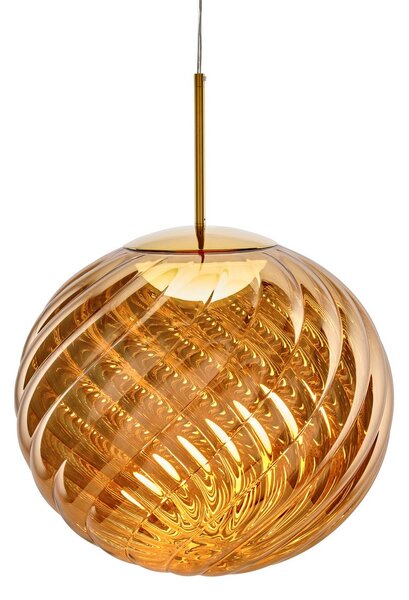 Tom Dixon Lampada a sospensione Whirl, dimmerabile, Ottone / Oro, Soggiorno / Sala da pranzo, Plastica, Design, Lampada a sospensione