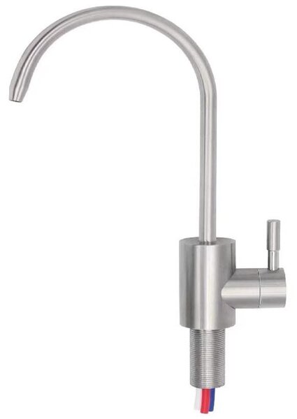 Rubinetto da cucina con filtro dell'acqua, in acciaio inossidabile, robusto, rubinetto monocomando per lavello