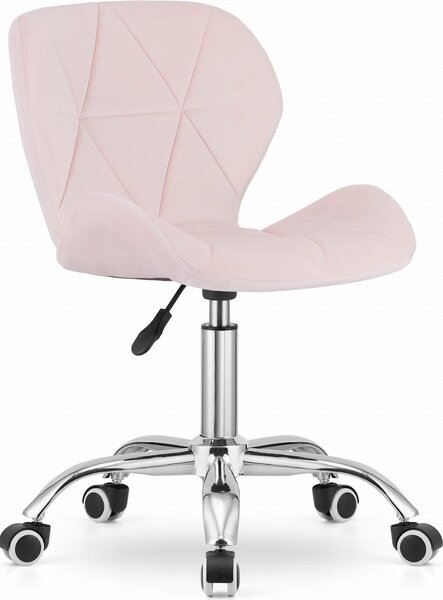 Sedia da ufficio rosa AVOLA VELVET