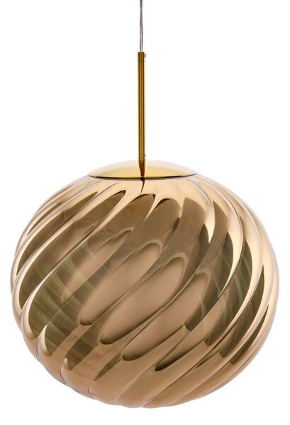 Tom Dixon Lampada a sospensione Whirl, dimmerabile, Ottone / Oro, Soggiorno / Sala da pranzo, Plastica, Design, Lampada a sospensione