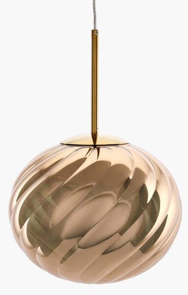 Tom Dixon Lampada a sospensione Whirl, dimmerabile, Ottone / Oro, Soggiorno / Sala da pranzo, Plastica, Design, Lampada a sospensione