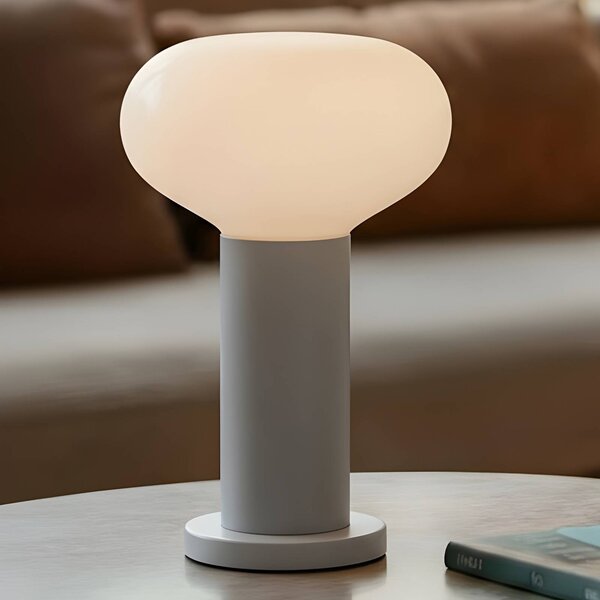 Lampada da tavolo di design Flo ALDEX, Alluminio / Grigio / Zincato, Soggiorno / Sala da pranzo, Metallo, Design, Lampada da tavolo