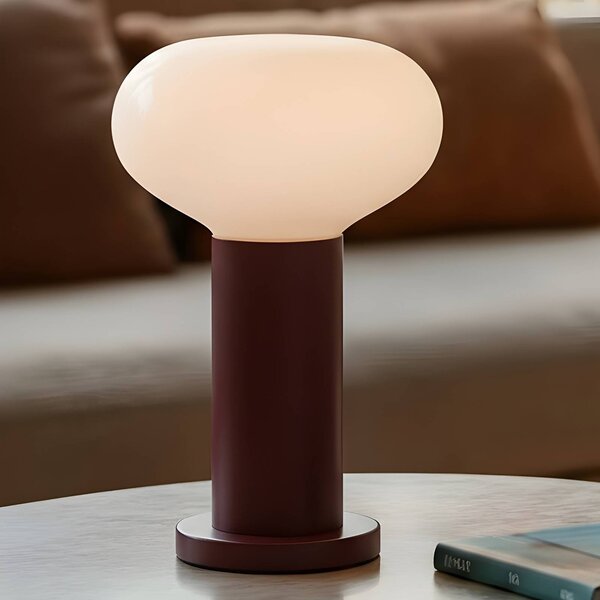 Lampada da tavolo di design Flo ALDEX, Rosso, Soggiorno / Sala da pranzo, Metallo, Scandinavo, Lampada da tavolo