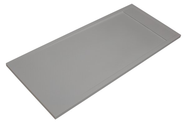 Piatto doccia resina sintetica e polvere di marmo Neo 70 x 140 cm grigio