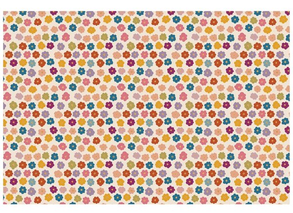 Carta da parati – Campo di fiori colorati