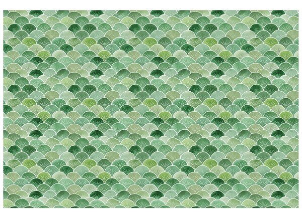 Carta da parati – Archi geometrici verdi