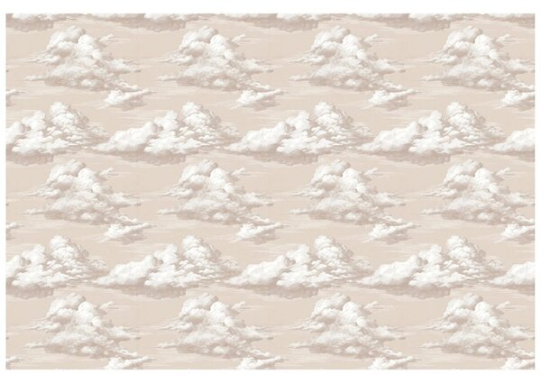 Carta da parati – Nuvole vintage beige