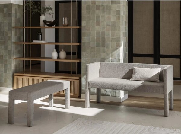 Panca beige in tessuto bouclé Sitta - Blomus