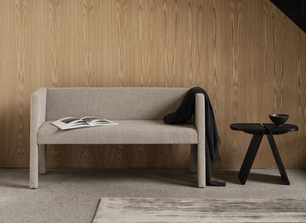 Panca beige in tessuto bouclé Sitta - Blomus