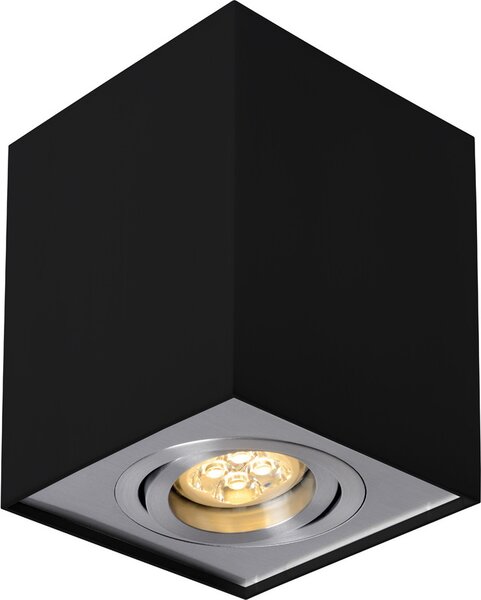 Plafoniere a LED Lampada da incasso Downlight Rettangolare 6,5W GU10 2700K bianco caldo Alluminio nero orientabile