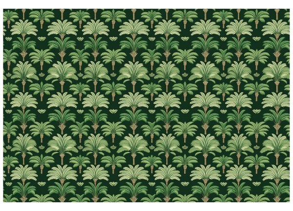 Carta da parati – Palme verdi su sfondo scuro