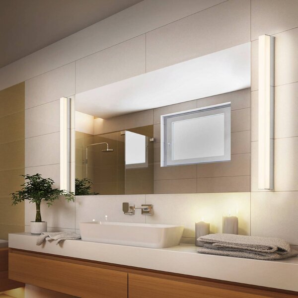 Helestra Applique da parete a LED Lado, Cromo / Argento, Bagno, Metallo, Moderno, Applique a LED