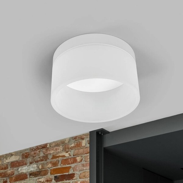 Helestra Plafoniera a LED Liv, dimmerabile, Bianco / Opale, Soggiorno / Sala da pranzo, Metallo, Moderno, Plafoniera LED