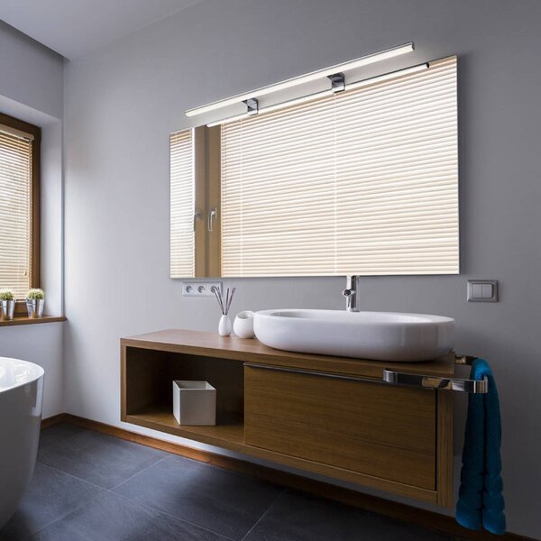 Helestra Applique da parete Gaia, dimmerabile, Cromo / Argento, Bagno, Metallo, Moderno, Applique