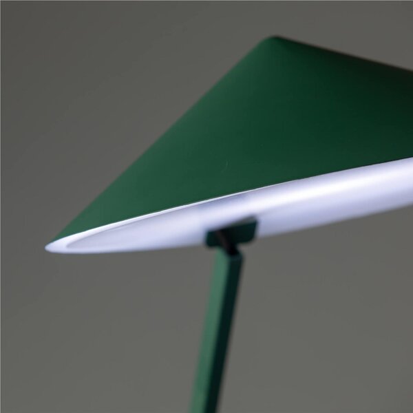 Lampada da Tavolo in Metallo GONG WORK Diametro 23x h 40 cm 1 lampadina LED 5W G9 colore verdone