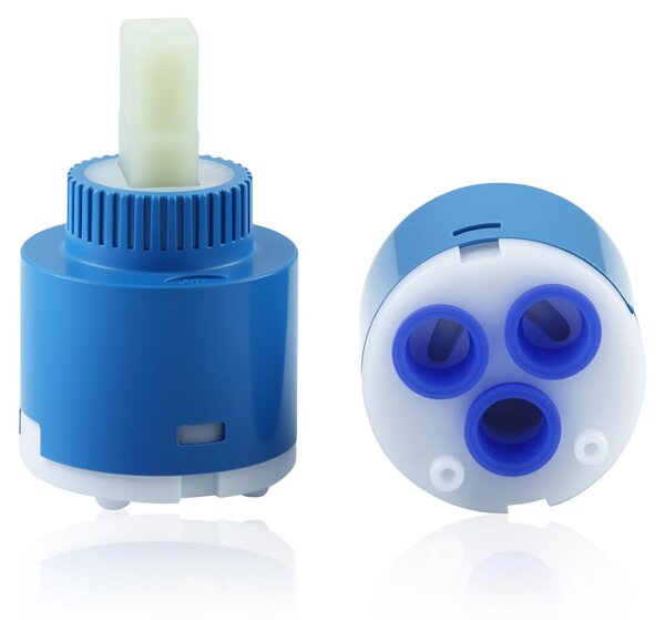 2 cartucce per rubinetto da 35 mm, realizzate in Vetroceramica, per la sostituzione in rubinetti da cucina e doccia